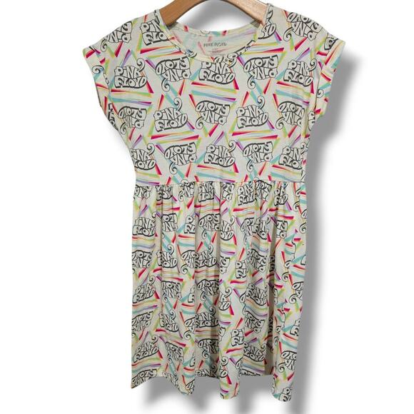 Pink Floyd Girls’ Graphic Rainbow Logo Dress Large, Cotton Polyester Gently Used - Picture 4 of 7